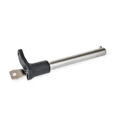 Produktbild von Ganter Norm® - Steckbolzen, Bolzen Edelstahl, L-Griff Kunststoff, abschließbar