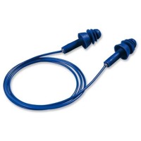 Produktbild von uvex - Gehörschutzstöpsel whisper+detec, blau, SNR 27dB in Stöpselbox, 50 Paar