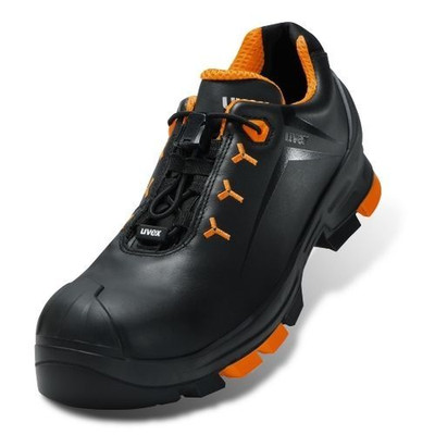 Produktbild von uvex - Sicherheitshalbschuh 2 6502/2, S3 SRC ESD, schwarz/orange, W11, Größe 36