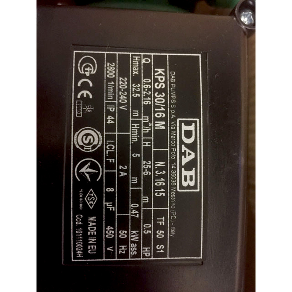 ELMAG Kühlmittelpumpe DAB KPS 30/16 M zu HEAT CHAMP 5/11/16 kW - C-Series Produktbild img3 L