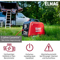 ELMAG Inverter-Stromerzeuger SEBSS 2000Wi mit YAMAHA-Motor MZ80 (super-schallgedämmt) Produktbild