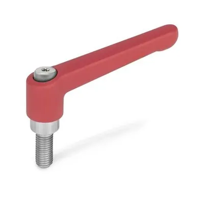 Produktbild von Ganter Norm® - Verstellbare Klemmhebel, Zink-Druckguss, Einsatz Edelstahl, mit 