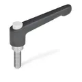 Produktbild von Ganter Norm® - Verstellbare Klemmhebel, Zink-Druckguss, Einsatz Edelstahl, mit