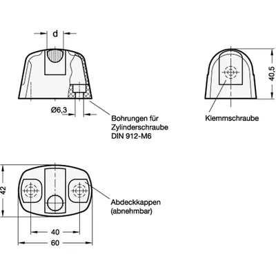 Produktbild von Ganter Norm® - Sockel für GN 177, Kunststoff (177.2-13-DGB)