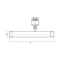 RIEGLER Durchflussmengenmesser, DN 20, R 3/4, 0,3 - 170 m³/h (DFMM20-34) Produktbild