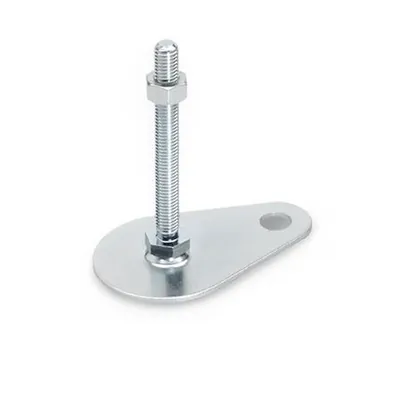 Produktbild von Ganter Norm® - Stellfüße, Stahl, mit Befestigungslasche, Tropfenform (42-50-M10