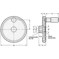 Produktbild von Ganter Norm® - Scheibenhandräder, Aluminium, kunststoffbeschichtet (923-200-K18