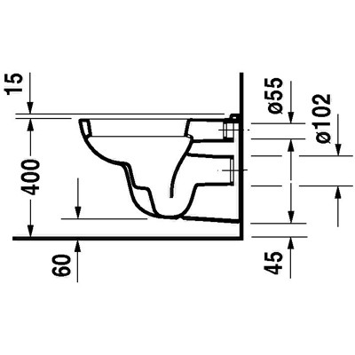Produktbild von DURAVIT - Wand-Tiefspül-WC D-Code 545mm