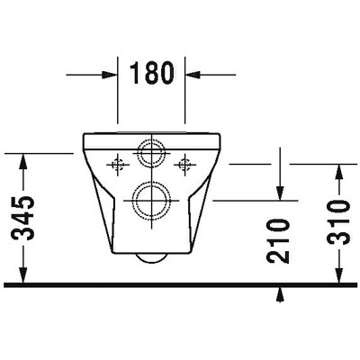 Produktbild von DURAVIT - Wand-WC Set DuraStyle Basic