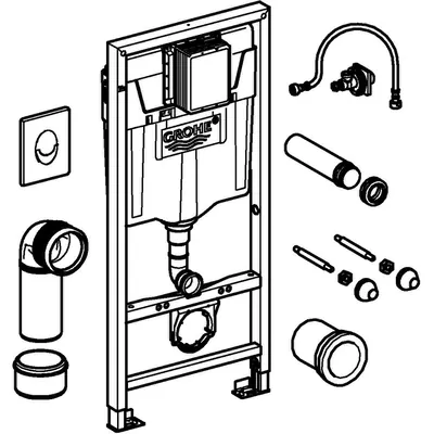 Produktbild von GROHE - WC-Set Rapid SL für WC 38764