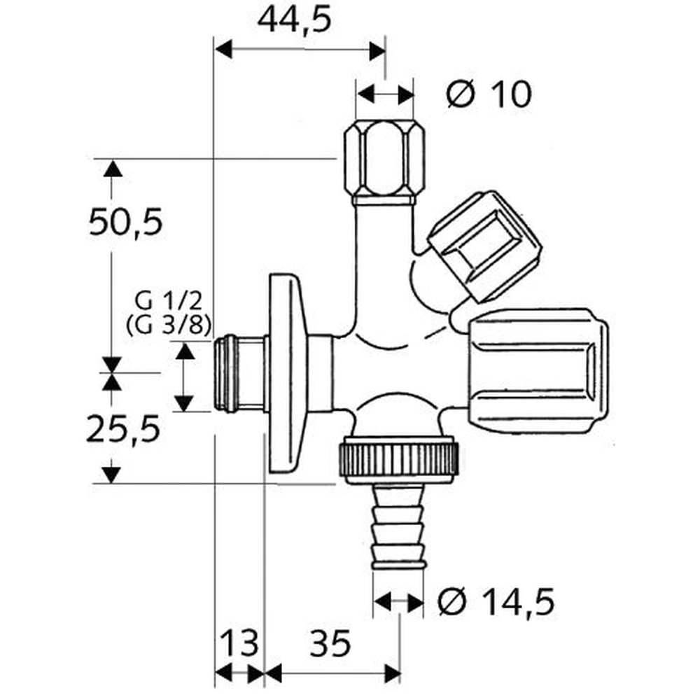 SCHELL Kombi-Eckventil COMFORT Produktbild img2 L