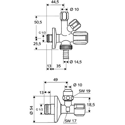 Produktbild von SCHELL - Armaturenanschluss-Set COMFORT