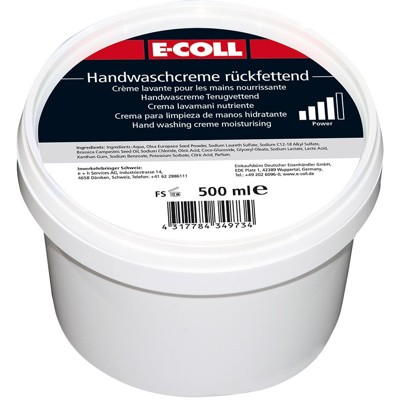 Produktbild von E-COLL - Handwaschcreme feinkörnig sand-/phosphatfrei 500ml Dose