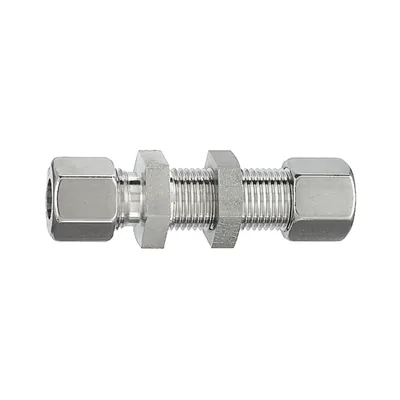 Produktbild von RIEGLER - Gerade Schottverschraubung, Rohr-Außen-Ø 12 mm, Edelstahl 1.4571 (ES 