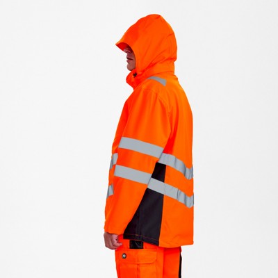 Produktbild von Engel - Safety Shellparka, orange/anthrazit grau, Gr. 6XL