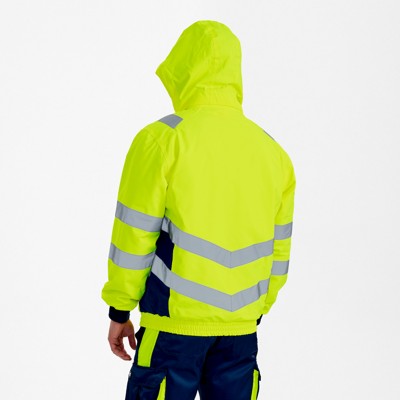 Produktbild von Engel - Safety Pilotjacke, gelb/blue ink, Gr. 2XL