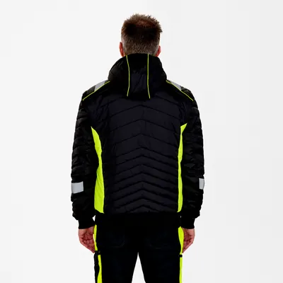 Produktbild von Engel - Cargo Steppjacke, schwarz/gelb, Gr. 5XL