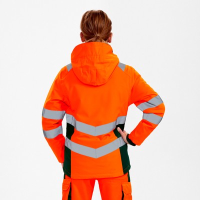 Produktbild von Engel - Safety Damen Winterjacke, orange/grün, Gr. XS
