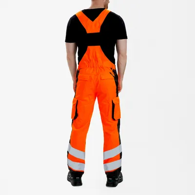 Produktbild von Engel - Safety Light Latzhose, orange/anthrazit grau, Gr. 72