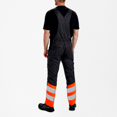 Produktbild von Engel - Safety Latzhose, anthrazit grau/orange, Gr. 54