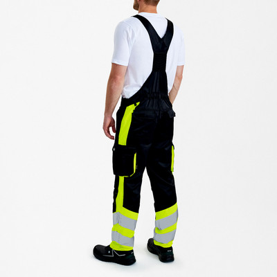 Produktbild von Engel - Safety Light Latzhose, schwarz/gelb, Gr. 98