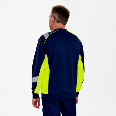Produktbild von Engel - Cargo Sweatshirt, blue ink/gelb, Gr. L