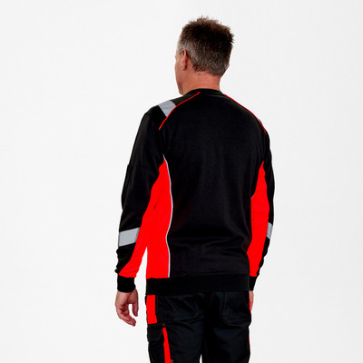 Produktbild von Engel - Cargo Sweatshirt, schwarz/rot, Gr. XL
