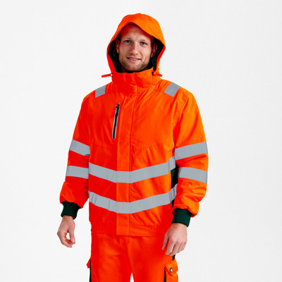 Produktbild von Engel - Safety Pilotjacke, orange/grün, Gr. M