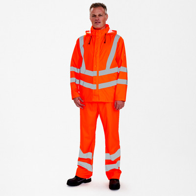 Engel Safety Regenjacke, Orange, Gr. 5XL