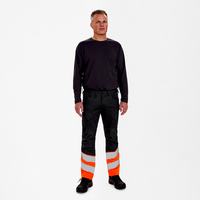 Produktbild von Engel - Safety Hose, anthrazit grau/orange, Gr. 26