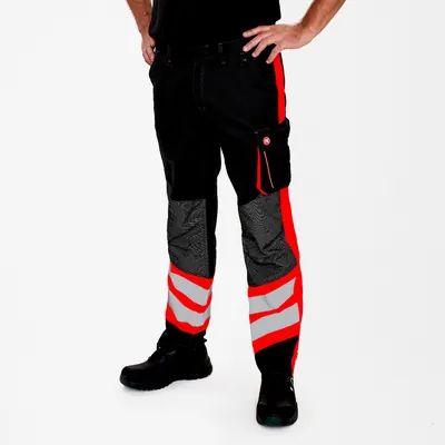 Produktbild von Engel - Cargo Hose, schwarz/rot, Gr. 28