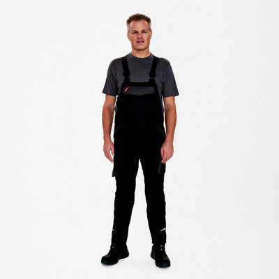 Engel Galaxy Light Latzhose, Schwarz/anthrazit Grau, Gr. 50