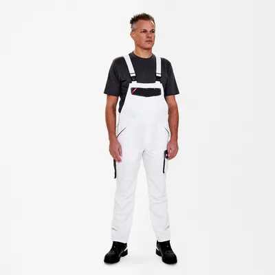 Produktbild von Engel - Galaxy Light Latzhose, weiss/anthrazit grau, Gr. 62