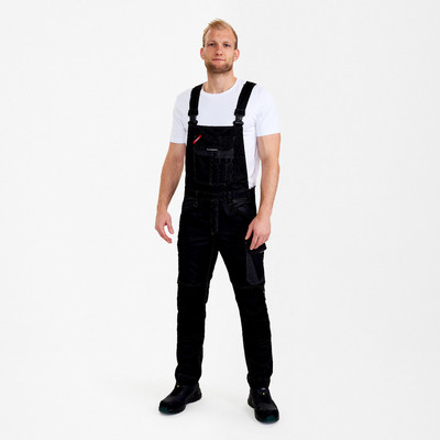 Engel Venture Latzhose, Schwarz/anthrazit Grau, Gr. 74