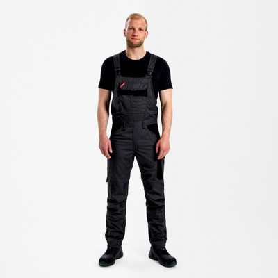 Engel Venture Latzhose, Anthrazitgrau/schwarz, Gr. 48