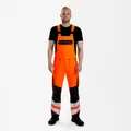 Produktbild von Engel - Safety Light Latzhose, orange/anthrazit grau, Gr. 72
