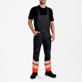 Produktbild von Engel - Safety Latzhose, anthrazit grau/orange, Gr. 54