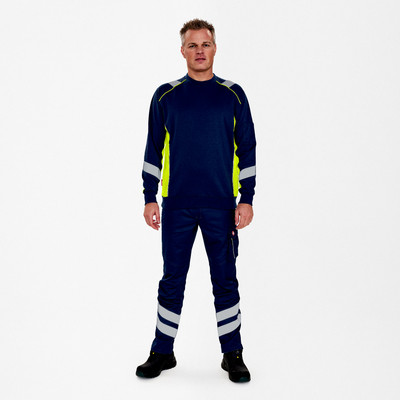 Produktbild von Engel - Cargo Sweatshirt, blue ink/gelb, Gr. L