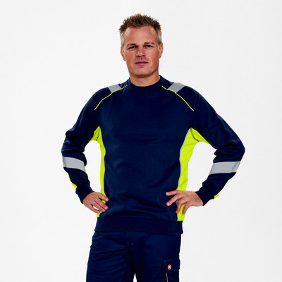 Produktbild von Engel - Cargo Sweatshirt, blue ink/gelb, Gr. L