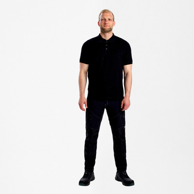 Engel Extend Poloshirt Mit Stretch, Schwarz, Gr. Xl