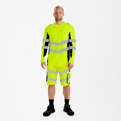 Produktbild von Engel - Safety Langarm-Shirt, gelb/schwarz, Gr. M