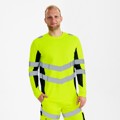 Produktbild von Engel - Safety Langarm-Shirt, gelb/schwarz, Gr. M