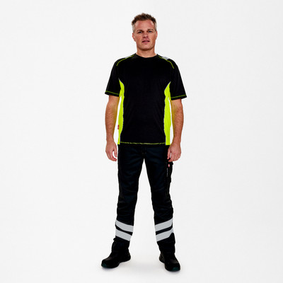 Engel Cargo T-Shirt, Schwarz/gelb, Gr. S