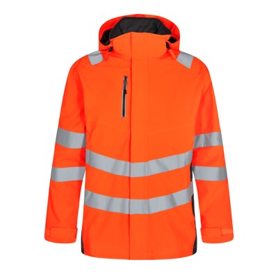 Produktbild von Engel - Safety Shellparka, orange/anthrazit grau, Gr. 6XL