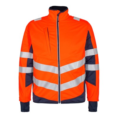 Produktbild von Engel - Safety Softshelljacke, orange/blue ink, Gr. 5XL