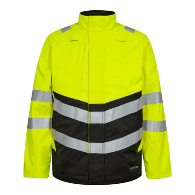 Engel Safety+ Softshelljacke, Gelb/schwarz, Gr. 4XL