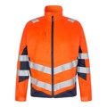 Produktbild von Engel - Safety Light Arbeitsjacke, orange/blue ink, Gr. 3XL