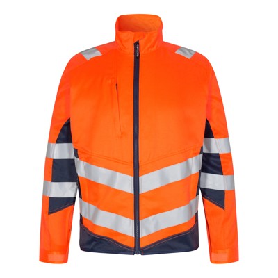 Produktbild von Engel - Safety Light Arbeitsjacke, orange/blue ink, Gr. 3XL