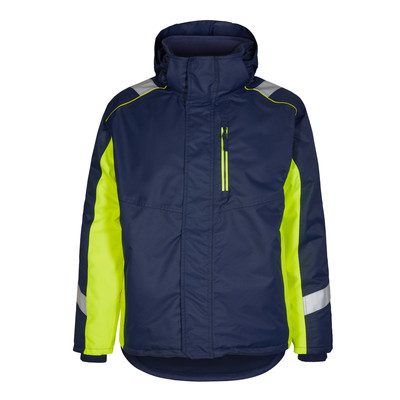 Engel Cargo Winterjacke, Blue Ink/gelb, Gr. 4XL