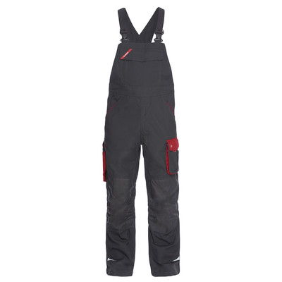Engel Galaxy Latzhose, Anthrazit Grau/tomato Red, Gr. 48
